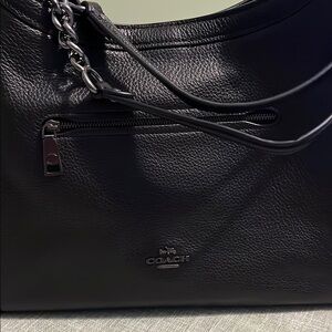 Coach Black Leather Shoulder Bag